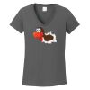 Ladies Heavy Cotton ™ 100% Cotton V Neck T Shirt Thumbnail