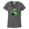 Ladies Heavy Cotton ™ 100% Cotton V Neck T Shirt Thumbnail