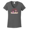 Ladies Heavy Cotton ™ 100% Cotton V Neck T Shirt Thumbnail