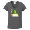 Ladies Heavy Cotton ™ 100% Cotton V Neck T Shirt Thumbnail