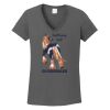 Ladies Heavy Cotton ™ 100% Cotton V Neck T Shirt Thumbnail