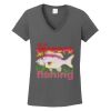 Ladies Heavy Cotton ™ 100% Cotton V Neck T Shirt Thumbnail