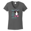 Ladies Heavy Cotton ™ 100% Cotton V Neck T Shirt Thumbnail