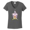 Ladies Heavy Cotton ™ 100% Cotton V Neck T Shirt Thumbnail