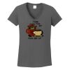 Ladies Heavy Cotton ™ 100% Cotton V Neck T Shirt Thumbnail