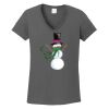 Ladies Heavy Cotton ™ 100% Cotton V Neck T Shirt Thumbnail