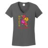 Ladies Heavy Cotton ™ 100% Cotton V Neck T Shirt Thumbnail