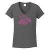 Ladies Heavy Cotton ™ 100% Cotton V Neck T Shirt Thumbnail