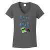 Ladies Heavy Cotton ™ 100% Cotton V Neck T Shirt Thumbnail