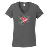 Ladies Heavy Cotton ™ 100% Cotton V Neck T Shirt Thumbnail