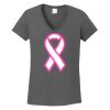 Ladies Heavy Cotton ™ 100% Cotton V Neck T Shirt Thumbnail