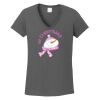 Ladies Heavy Cotton ™ 100% Cotton V Neck T Shirt Thumbnail
