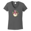 Ladies Heavy Cotton ™ 100% Cotton V Neck T Shirt Thumbnail