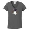 Ladies Heavy Cotton ™ 100% Cotton V Neck T Shirt Thumbnail
