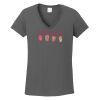Ladies Heavy Cotton ™ 100% Cotton V Neck T Shirt Thumbnail