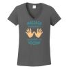 Ladies Heavy Cotton ™ 100% Cotton V Neck T Shirt Thumbnail