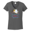 Ladies Heavy Cotton ™ 100% Cotton V Neck T Shirt Thumbnail