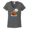 Ladies Heavy Cotton ™ 100% Cotton V Neck T Shirt Thumbnail