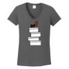 Ladies Heavy Cotton ™ 100% Cotton V Neck T Shirt Thumbnail