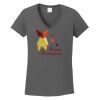 Ladies Heavy Cotton ™ 100% Cotton V Neck T Shirt Thumbnail