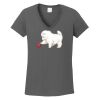 Ladies Heavy Cotton ™ 100% Cotton V Neck T Shirt Thumbnail
