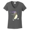 Ladies Heavy Cotton ™ 100% Cotton V Neck T Shirt Thumbnail