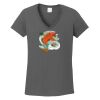 Ladies Heavy Cotton ™ 100% Cotton V Neck T Shirt Thumbnail