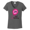 Ladies Heavy Cotton ™ 100% Cotton V Neck T Shirt Thumbnail