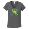 Ladies Heavy Cotton ™ 100% Cotton V Neck T Shirt Thumbnail