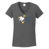 Ladies Heavy Cotton ™ 100% Cotton V Neck T Shirt Thumbnail