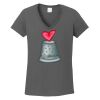 Ladies Heavy Cotton ™ 100% Cotton V Neck T Shirt Thumbnail