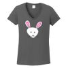 Ladies Heavy Cotton ™ 100% Cotton V Neck T Shirt Thumbnail