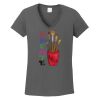 Ladies Heavy Cotton ™ 100% Cotton V Neck T Shirt Thumbnail