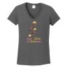 Ladies Heavy Cotton ™ 100% Cotton V Neck T Shirt Thumbnail