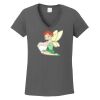 Ladies Heavy Cotton ™ 100% Cotton V Neck T Shirt Thumbnail