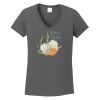 Ladies Heavy Cotton ™ 100% Cotton V Neck T Shirt Thumbnail