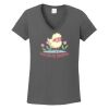 Ladies Heavy Cotton ™ 100% Cotton V Neck T Shirt Thumbnail