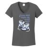 Ladies Heavy Cotton ™ 100% Cotton V Neck T Shirt Thumbnail