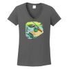 Ladies Heavy Cotton ™ 100% Cotton V Neck T Shirt Thumbnail