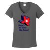 Ladies Heavy Cotton ™ 100% Cotton V Neck T Shirt Thumbnail
