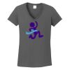 Ladies Heavy Cotton ™ 100% Cotton V Neck T Shirt Thumbnail