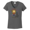 Ladies Heavy Cotton ™ 100% Cotton V Neck T Shirt Thumbnail