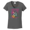 Ladies Heavy Cotton ™ 100% Cotton V Neck T Shirt Thumbnail
