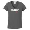 Ladies Heavy Cotton ™ 100% Cotton V Neck T Shirt Thumbnail