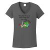 Ladies Heavy Cotton ™ 100% Cotton V Neck T Shirt Thumbnail