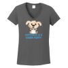 Ladies Heavy Cotton ™ 100% Cotton V Neck T Shirt Thumbnail