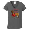 Ladies Heavy Cotton ™ 100% Cotton V Neck T Shirt Thumbnail