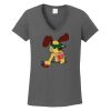 Ladies Heavy Cotton ™ 100% Cotton V Neck T Shirt Thumbnail