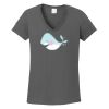 Ladies Heavy Cotton ™ 100% Cotton V Neck T Shirt Thumbnail
