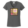 Ladies Heavy Cotton ™ 100% Cotton V Neck T Shirt Thumbnail